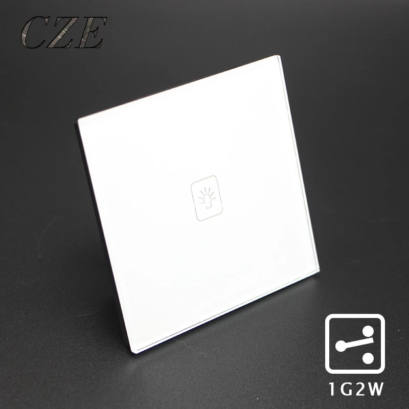 

UK Standard 1 Gang 2 Way Touch Switch Wall Light Controller Smart Home Automation