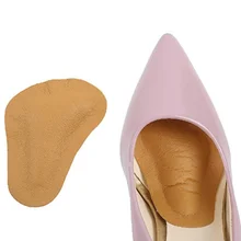 1 пара из искусственной кожи, коррекция супинатора стопы, половина стельки, женские массажные стельки на высоком каблуке, подстилки для обуви