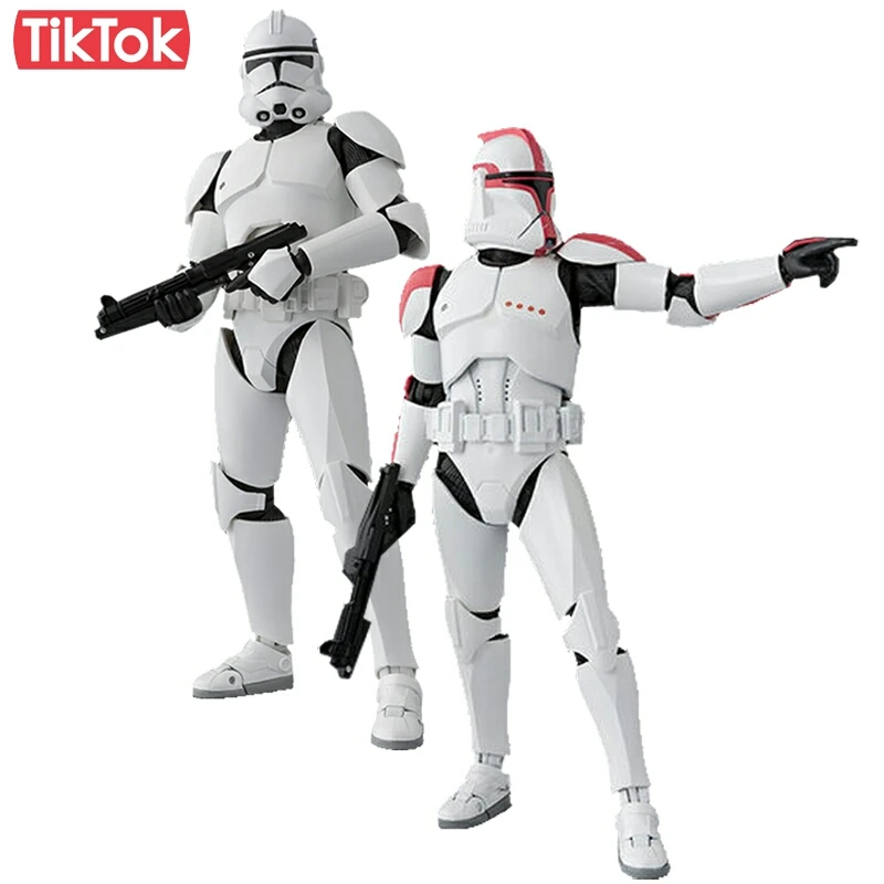 Звездные войны Клон Trooper Phase I II мультяшная игрушка фигурка Модель Кукла