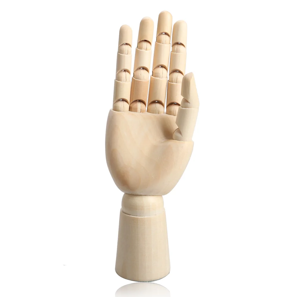 Creative Wooden Finger Art Model Ornaments Wood Joint Doll Hands