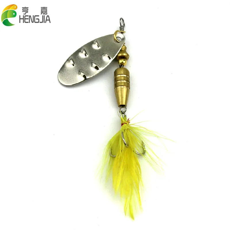 

HENGJIA 6.8cm 7.4g hard metal trolling spinner spoon fishing lures pike carp trout catfish fishing baits pesca fishing tackles