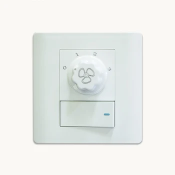 

Modern Concise Retro Fan lamp speed controller governor Domestic double switch panel
