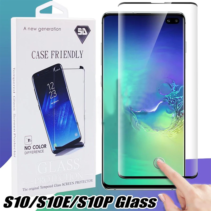 Накладка из закаленного стекла для samsung Galaxy S10 5G S9 Note 9 Note8 S8 Plus S7 Edge 3d изогнутый чехол версия протектор экрана