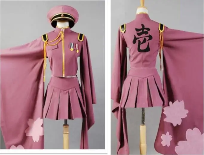 

Vocaloid Hatsune Miku Senbonzakura Kimono Uniform Dress Outfit Anime Cosplay Costumes Whole Set