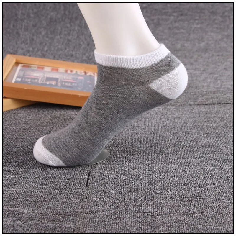 Cody Сталь Для мужчин Socks Thin Stripe Короткие хлопковые носки-следки человек Мелкий рот Колледж Ветер мужской следы 3 пар/лот