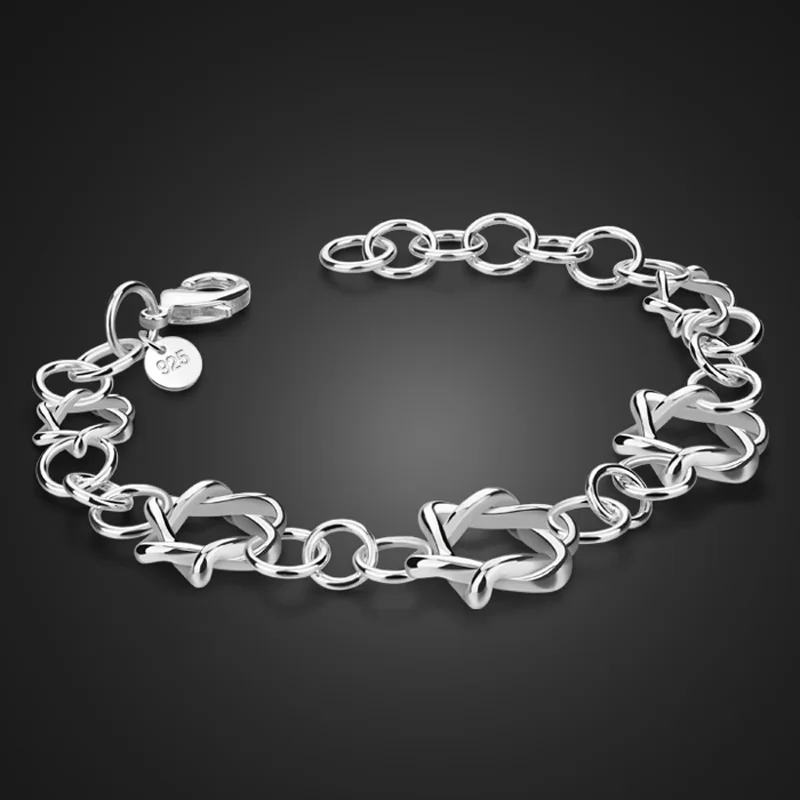 

six mans star always sending out unique ray. silver Charm Bracelets. It was a joy to behold.It's like a dreamy love affair.