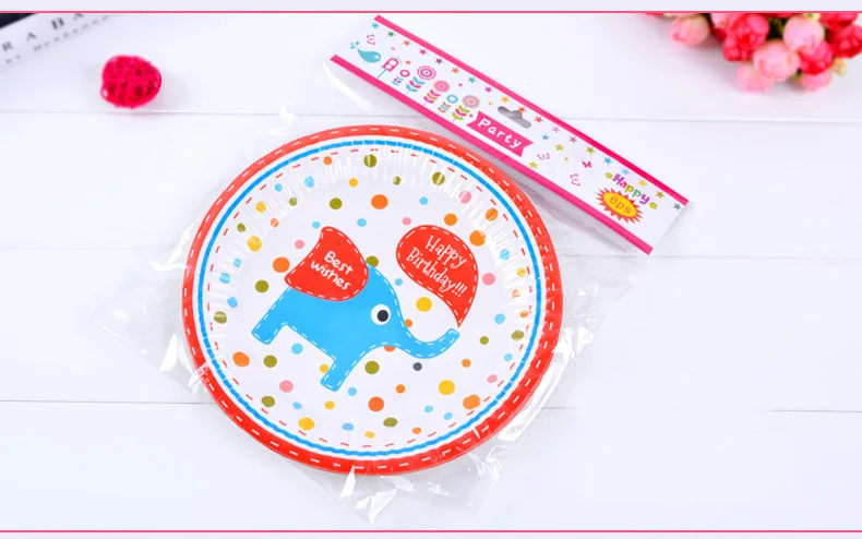 FANLUS Sweet Girl 1st happy Birthday Party Rainbow and Pink girl Round Dessert Plates Tableware, Paper, 7, Pack of 6pcs (8)