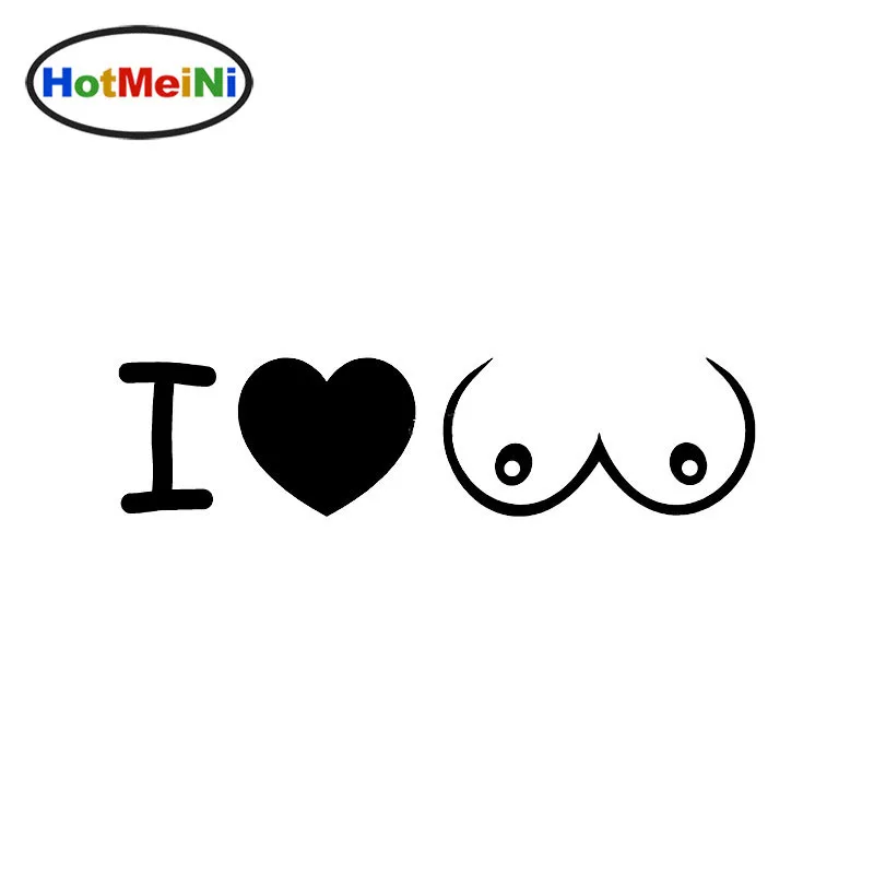 HotMeiNi Стайлинг автомобиля I LOVE BOOBS Heart obs наклейка на автомобиль для дома колесах