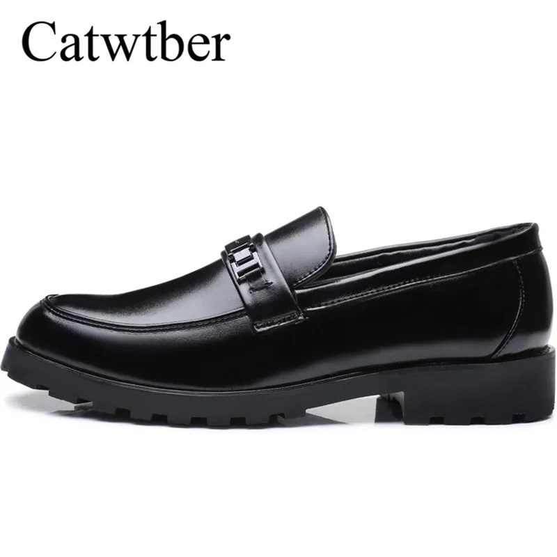 

Catwtber Men Pointed Toe Dress Shoes 2018 Casual Leather Oxfords Shoes Men Business Crocodile Shoes Lace Up Designer Luxury Shoe