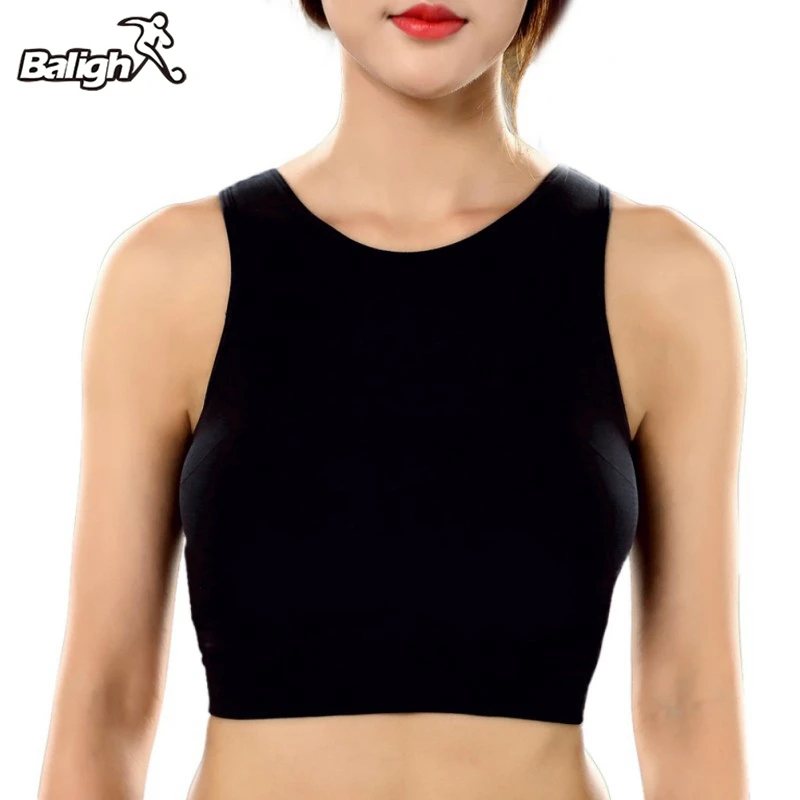 Balight Women Mesh Breathable Sports Bra Fitness Padded Bra Workout Yoga Tank Full Cup Top Racerback