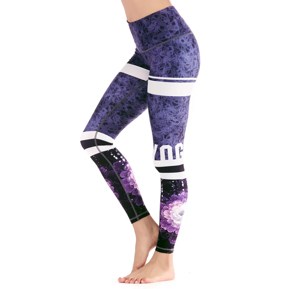 IRONANT, женские штаны для йоги, спортивные Леггинсы для бега, фитнеса, спортивные Леггинсы для бега, колготки для спортзала, стрейчевые, с принтом, спортивная одежда для йоги, серые