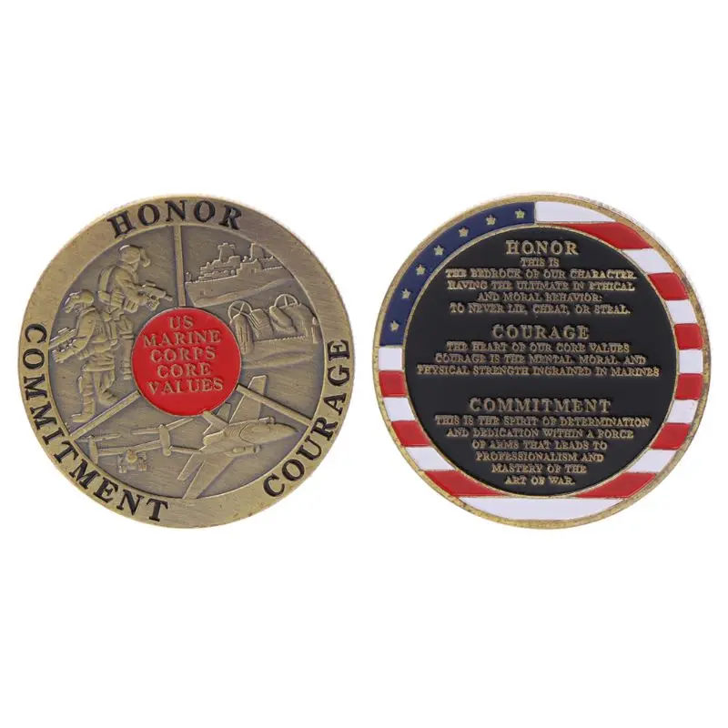 

Collection Souvenirs Marine Corps Honor Value Commemorative Coin Handmade Alloy Art Crafts Coins