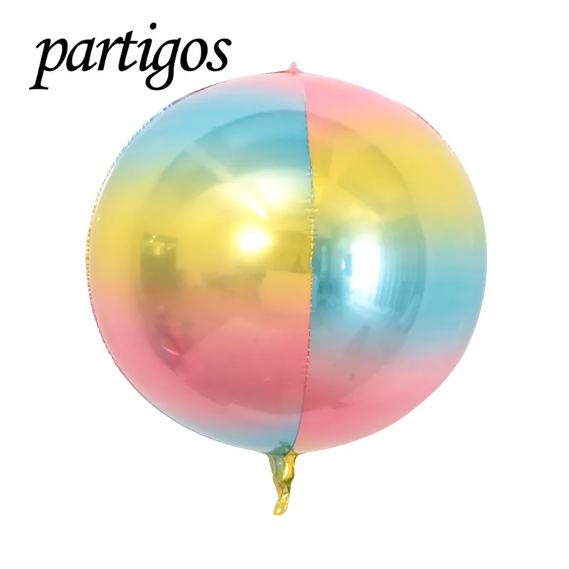 20 штук 4D Rainbaw воздушный шарик из фольги в форме Куба ромбовидной формы принадлежности для вечеринки шары материалы для вечеринок с шарами Декор на свадьбу День рождения