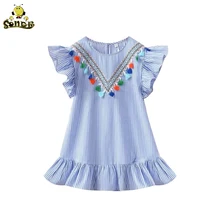 New Kids Baby Girls Dress Tassel Ruffles Sundress Party Casual Short Sleeve Princess Dresses Clothes New Kids Baby Girls Dress Tassel Ruffles Sundress Party Casual Short Sleeve Princess Dresses Clothes