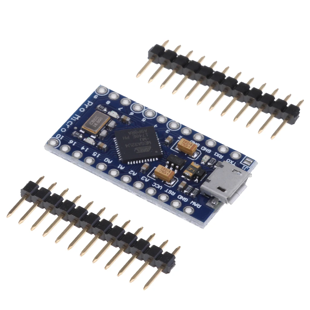 

Pro Micro ATmega32U4 5V/16M Micro-Controller Board For Leonardo Arduino +Pin High Quality ATMega 32U4 running at 5V/16MHz.