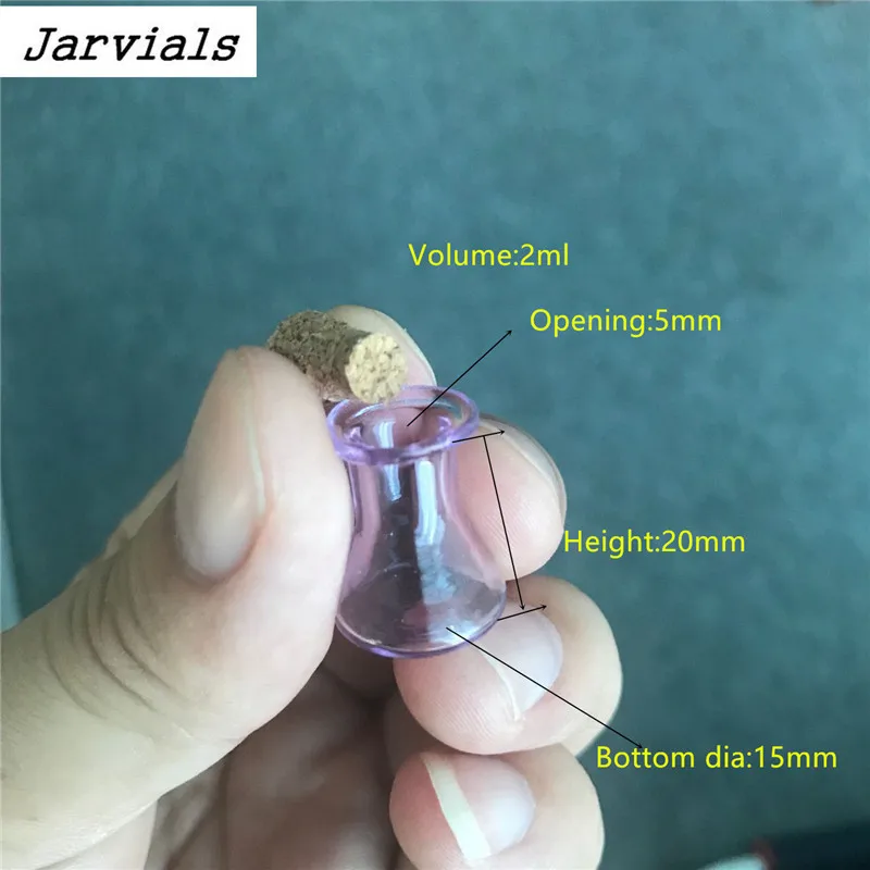 Mini Glass Color Flask Bottles Cute Bottles with Cork Little Flat Bottom Winebottle Tiny Jars Vials Mix 7Colors glass bottles mini glass bottles