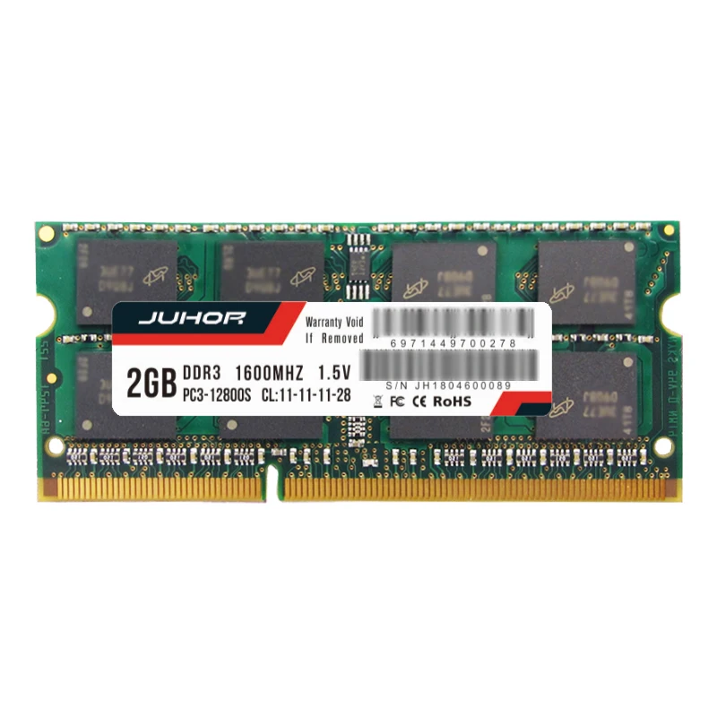 Juhor Ddr3 2G 1,5 V 204 Pin Ram память для ноутбука