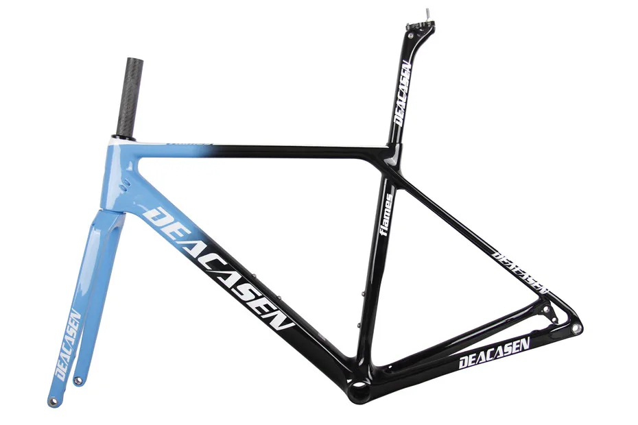 

2018 NEW Road Bike Frame+Fork+Seatpost +Headset+Clamp DEACASEN Di2 And Mechanical Racing Bike Carbon Road Frame Disc Brake