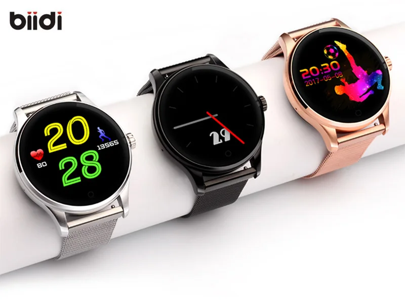 

K88 Smartwatch Bluetooth 4.0 1.22inch Touch Screen Smart Wristwatch Heart Rate Monitor Pedometer Fashion Watch for Androis IOS