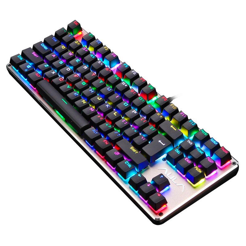 RGB Mechanical Keyboard Gaming USB Wired 87/104 Keys 16800 Million
