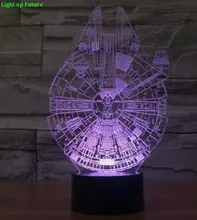 3D Visual RGB Led Night Lights for Kids Touch Table Lampara as Besides Lampe for Star war Fans N1277