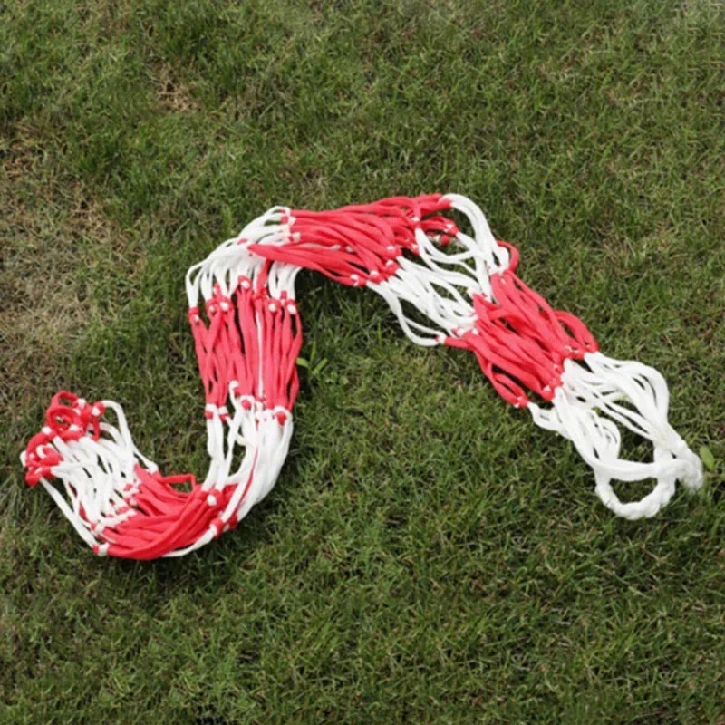Белая-красная решетка шнур баскетбольная спортивная сетка нетбол футбольная сетка сумка портативное оборудование Сетчатая Сумка