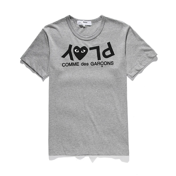 Comme Des Garcons CDG Play Unisex Classic Mini Two Heart Short Sleeve T-shirts
