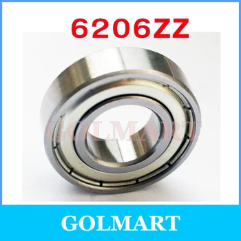 

20pcs/lot metal shielded 6206ZZ steel ball bearing 30x62x16mm 6206-2Z bearing 30mm 30*62*16mm 6206Z deep groove ball bearing