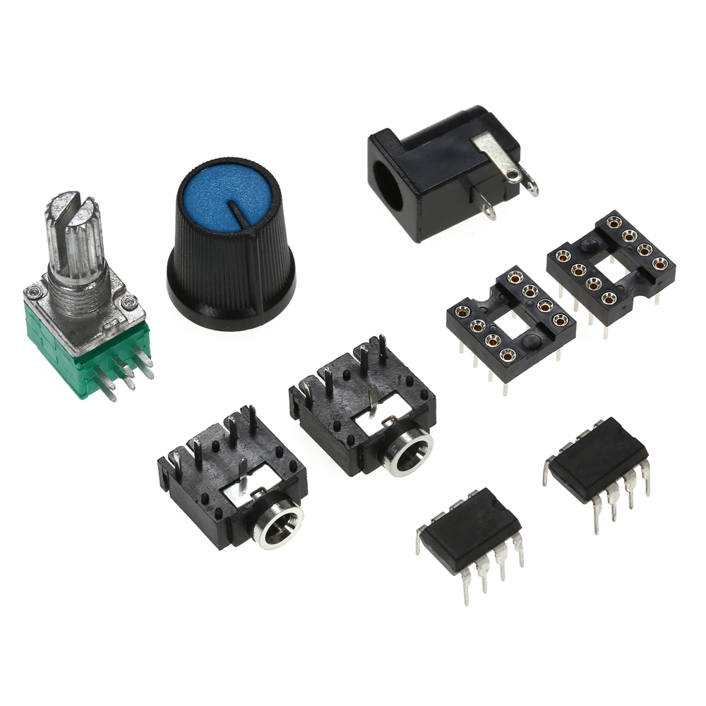 Усилитель для наушников DIY PCB AMP Kit 47 HIFI NE5532 с прозрачным чехлом один источник