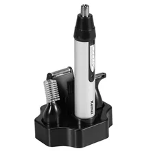 4 в 1 Электрический триммер для ушей в носу, триммер для бороды, бритва для бровей, машинка для стрижки волос в носу, профессиональный триммер для волос в носу