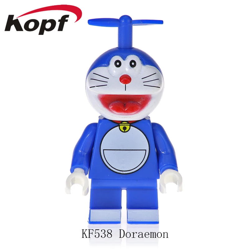 20 шт. Мультфильм фигурки Doraemon Микки Дейзи Дак образование строительные блоки кирпичики для детей игрушки KF538