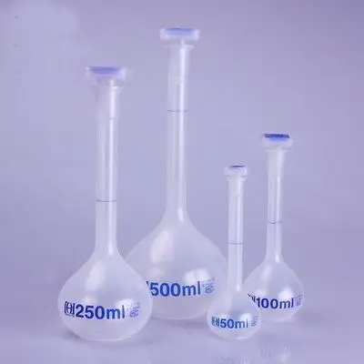 

25ml Labrotary Plastic Polypropylene PP Liquid Volumetric Flask with Stopper Free Ship