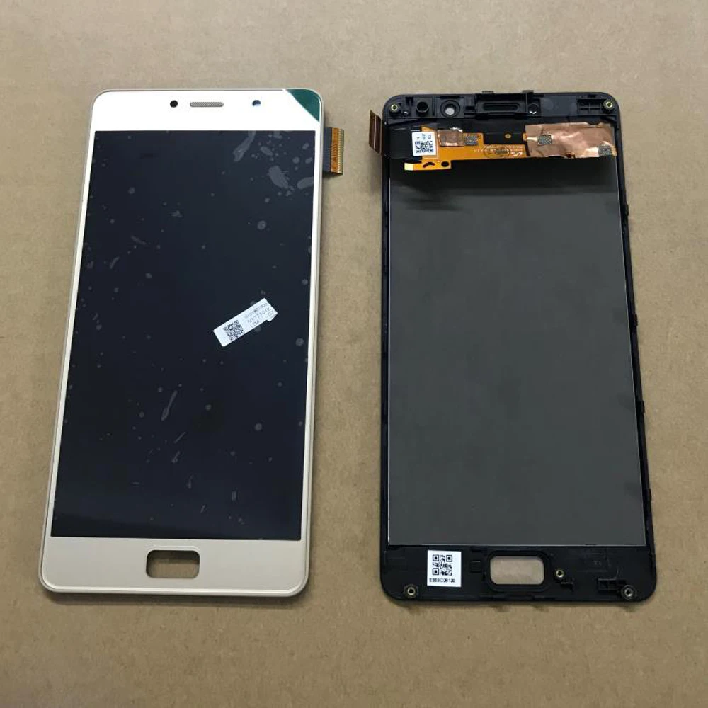 Skup 100% oryginalny wyświetlacz Amoled LCD montaż digitizera ekranu dotykowego z ramką dla Lenovo vibe P2 P2c72 P2a42 czujnik panelu telefonu