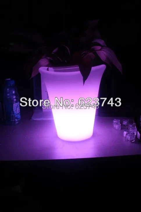Free Shipping plastic champagne led ice bucket ,color changing plastic ice bucket, luminous ice pail ice cooler,glow Beer cask