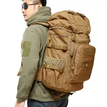 50L Outdoor Military Tactical Backpack large Capacity font b Camping b font Bags Mountaineering bag Men