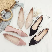 Г., новые весенние туфли на плоской подошве с закрытым носком обувь в горошек с изображением Феи тонкие туфли с острым носком женская обувь водонепроницаемые Мокасины