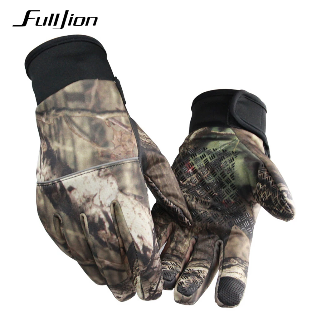 

Fulljion Fishing Gloves Touch Screen Winter Warmth Camouflage Anti-Slip Anti-Cut Durable Outdoor Sport Fishing Equipment 1 Pair