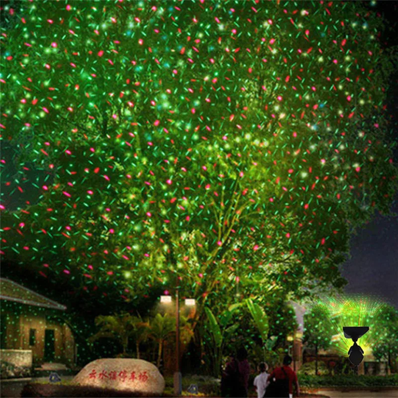 Рождественский лазерный проектор небесно-звездный сценический Точечный светильник IP65 уличная солнечная панель Ландшафтный садовый светильник для газона Лампа для проектора