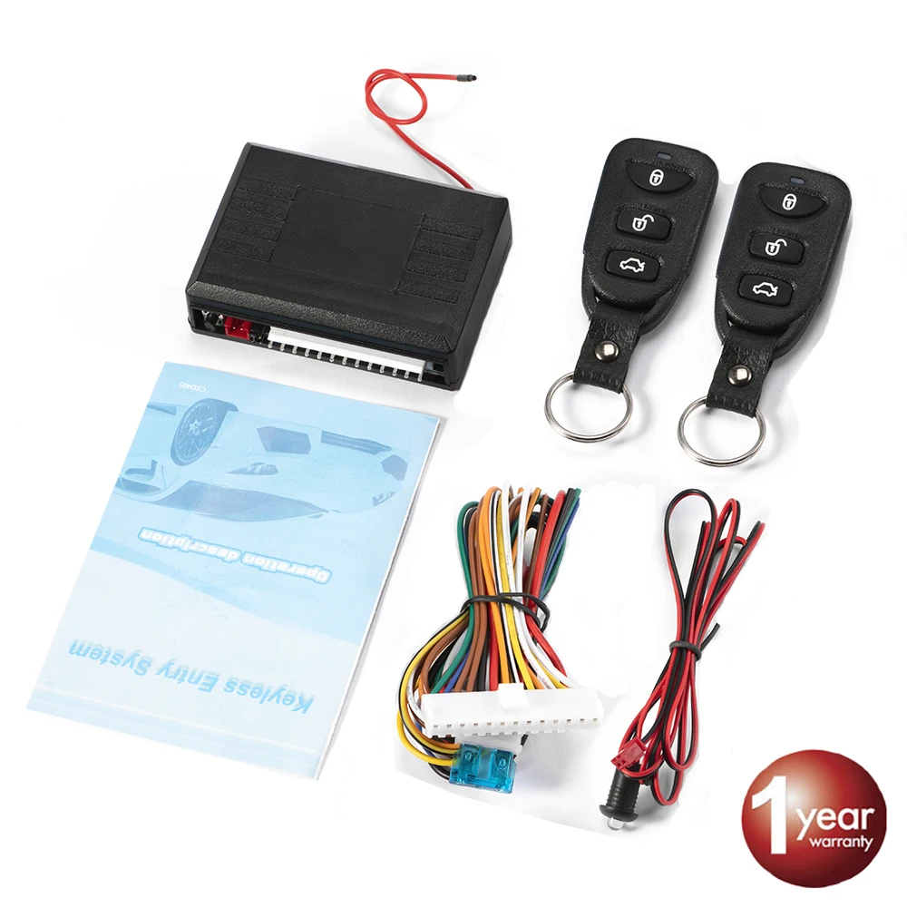 

Viecar Car Remote Central Door Lock Keyless System Central Locking with Car Alarm Systems Auto Remote Central Kit