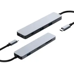 USB 3,0 концентратор type-C женский многопортовый SD/карта mirco-SD Reader 4 K HDMI адаптер для MacBook и MacBook Pro