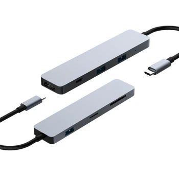 

USB 3.0 Hub Type-C Female Multi-Port SD/Mirco SD Card Reader 4K HDMI Adapter For MacBook And For MacBook Pro