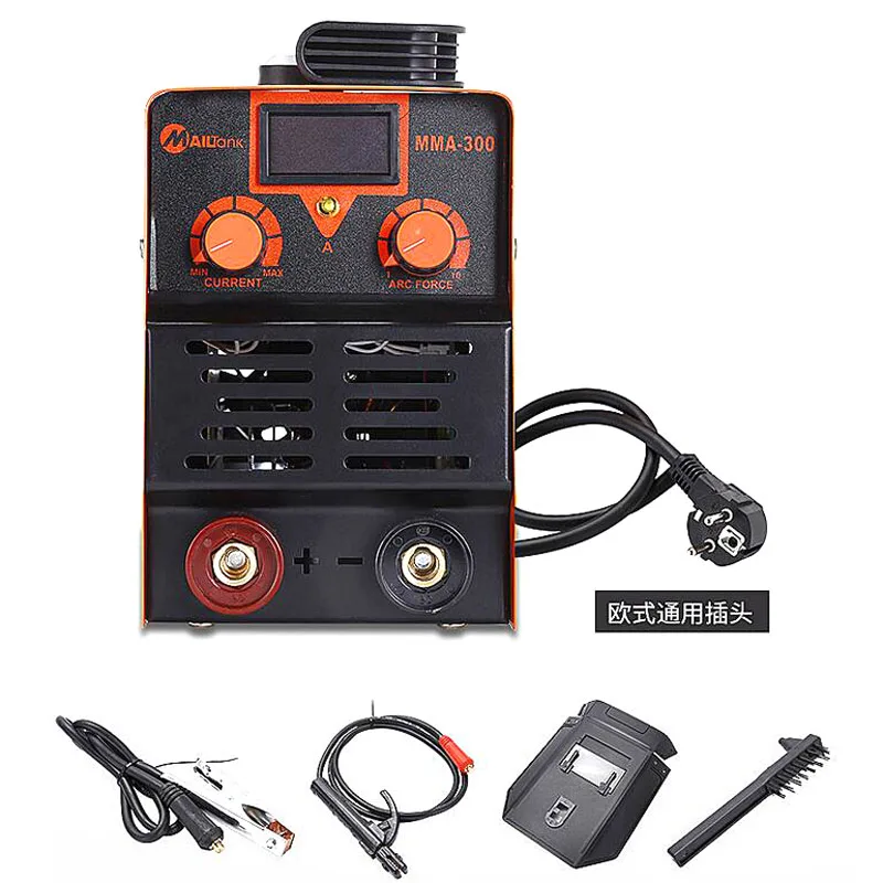 

MMA-300 Portable Handheld IGBT Inverter MMA ARC Welding Mini LCD Digital Welders Machine 118A AC220V