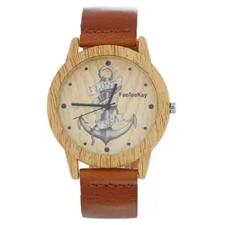 Винтажные деревянные Кварцевые Мужские Женские часы повседневные деревянные цветные часы с кожаным ремешком деревянные наручные часы