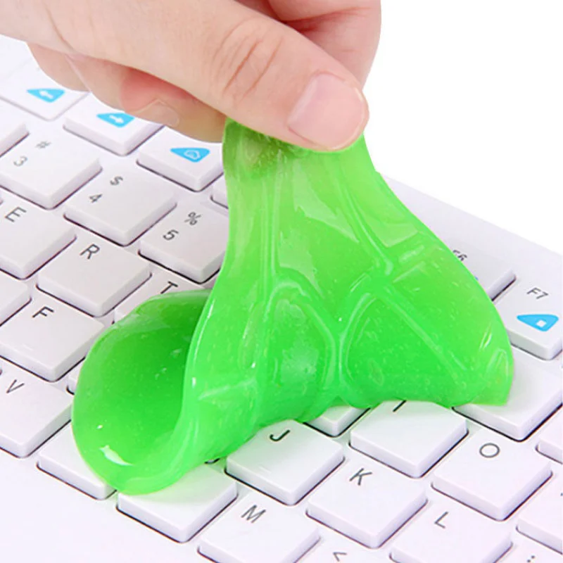Novela 3 piezas polvo limpiador herramienta pegajoso mágico compuesto Super limpio Gel para ordenador Coche teclado envío