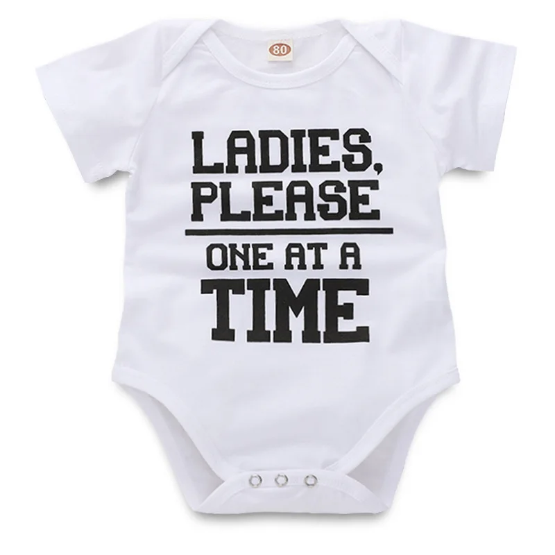 

The New Listing Funny Tiny Cottons Short Sleeve Cute Baby Bodysuit Baby Toddler Girl Infant Outfits Clothes Onesie