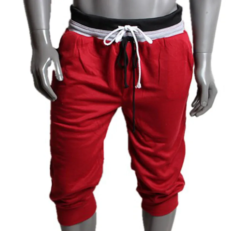 1 шт. мужские спортивные тренировочные штаны шорты шаровары для танцев Мешковатые беговые тренировочные штаны# YL - Цвет: Red