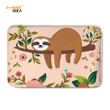HUGSIDEA мультфильм Ленивец 3D картина из 5 частей ковры открытый коврик у входной двери Нескользящие фланелевые коврики для ванной кухни