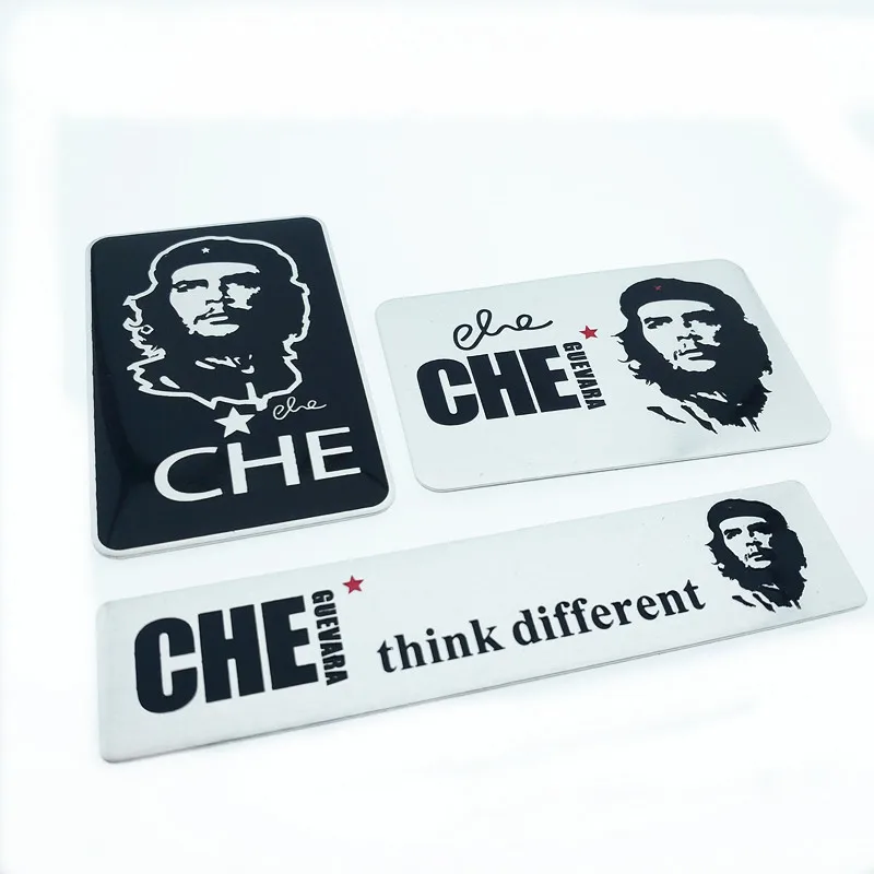 

CDIY car aluminum stickers car che guevara badge logo for BMW e46 volkswagen audi sline ford focus alfa romeo car accessorie