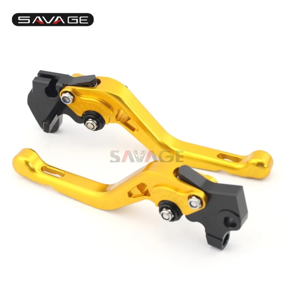 Для YAMAHA YZF-R125 2012-2013/WR125X 2009-2013 аксессуары для мотоциклов CNC Алюминиевые Регулируемые Короткие тормозные рычаги сцепления золото