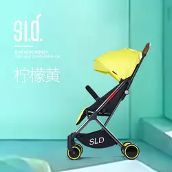 Детская коляска может сидеть Лежащая Легкая Складная Сверхлегкий, портативный компактная детская коляска для новорожденных
